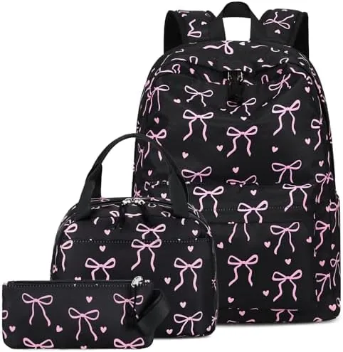 ledaou backpack for girls teens school bag kids bookbag girls backpack set daypack with lunch bag and pencil case